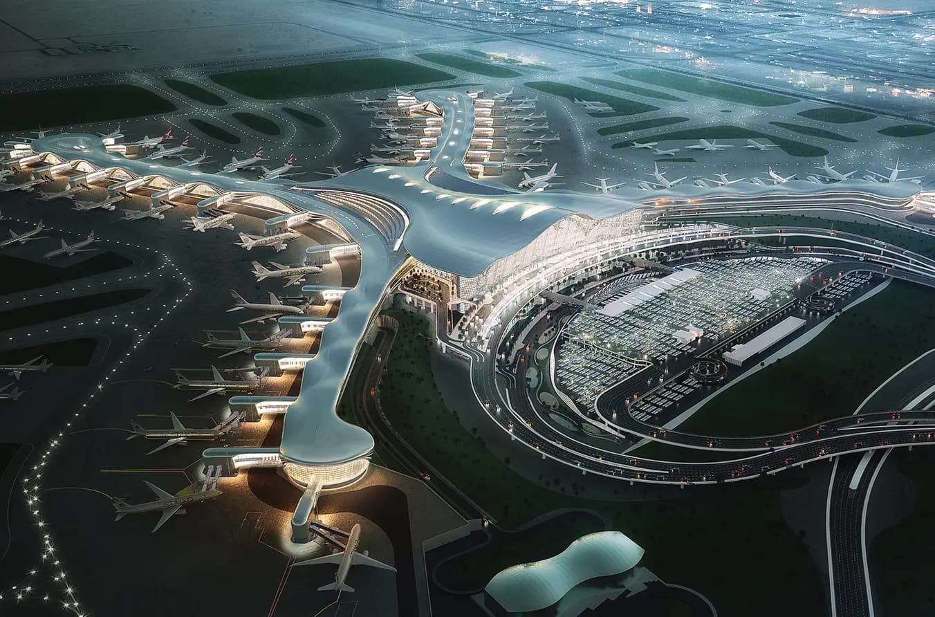 Zayed International Airport from above
